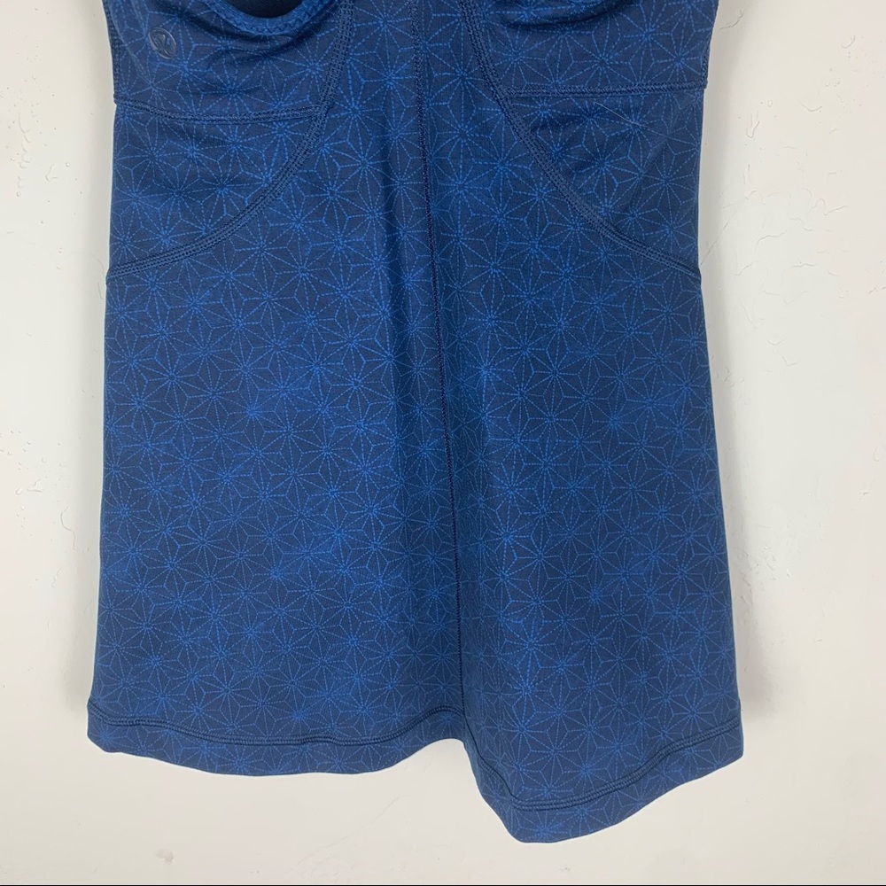 Lululemon Power Up Tank II in Sashiko Star Inkwell Rugged Blue Size 4 - Picture 6 of 10